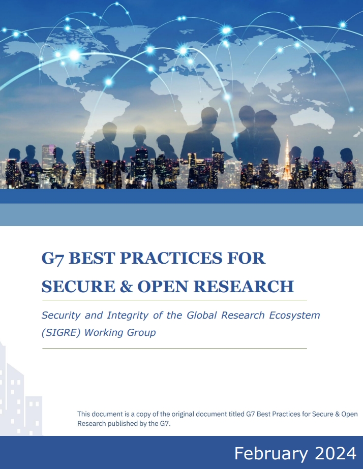 Link to G7 Best Practices for Secure & Open Research